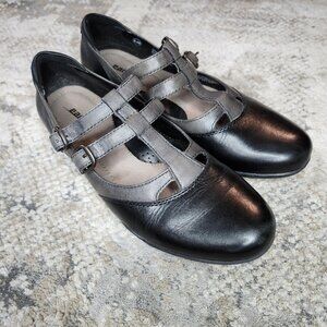 Earth Cute Mary Jane Shoes - Black & Gray.